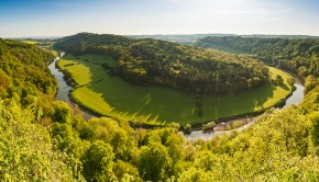 Idyllic landscape, River Wye